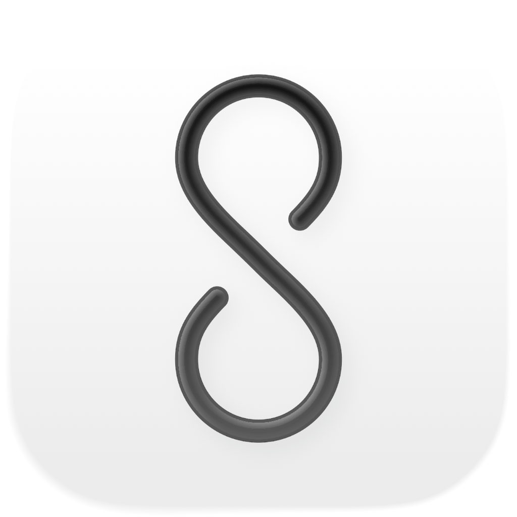 The Soulmate app icon, a looped S on white