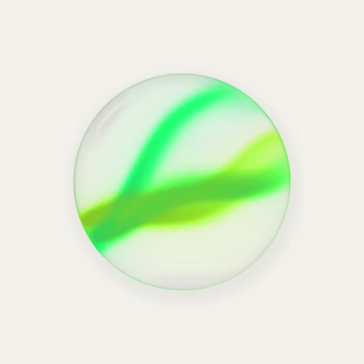 Mark’s orb, swirls of green