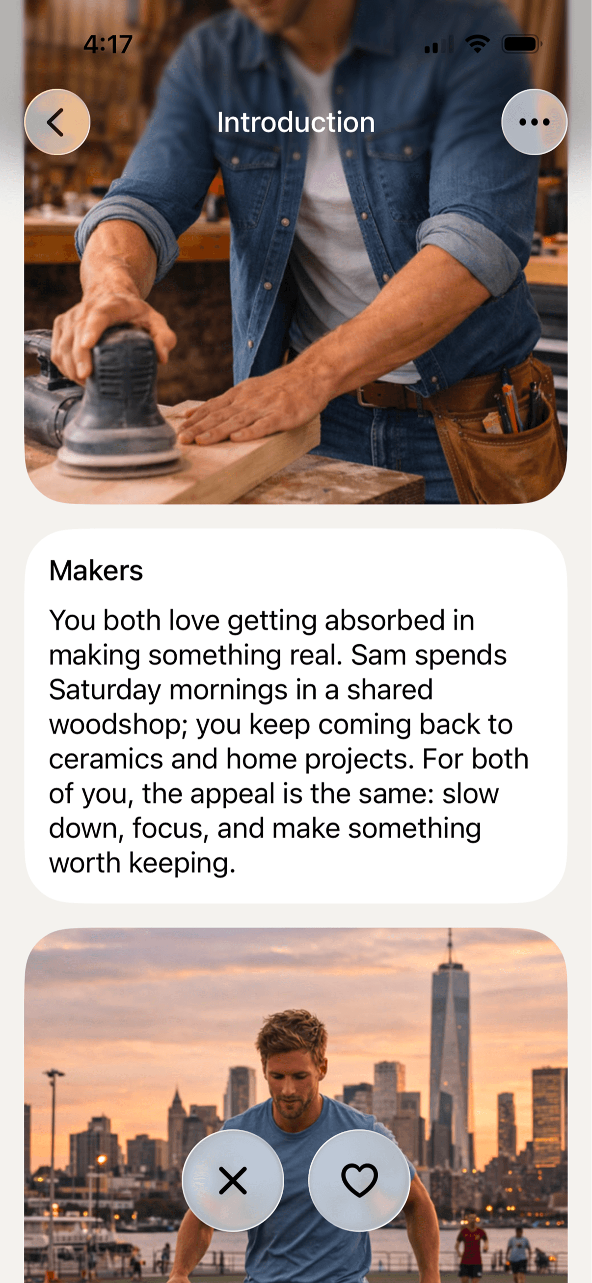 Makers, a note on the woodworking and ceramics Sam and Lucy share