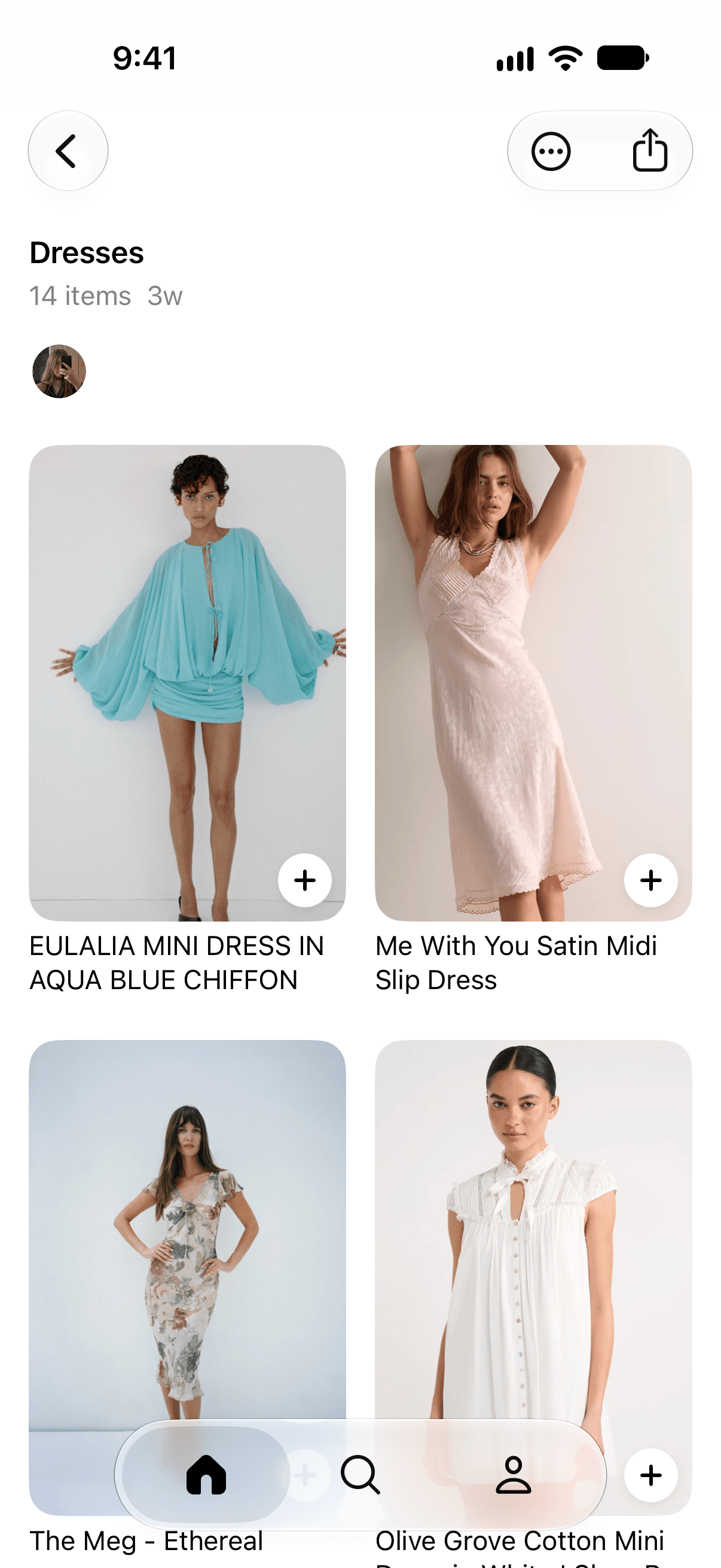 A member’s wishlist of dresses